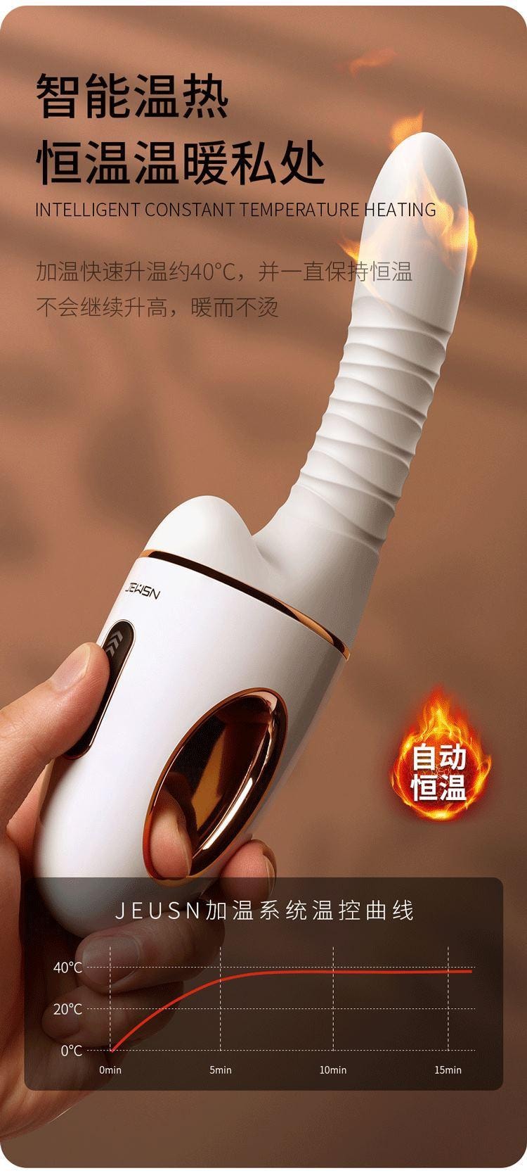 【中國直郵】 久興 G40砲機AI版伸縮震動加溫女用器具自慰陰蒂刺激
