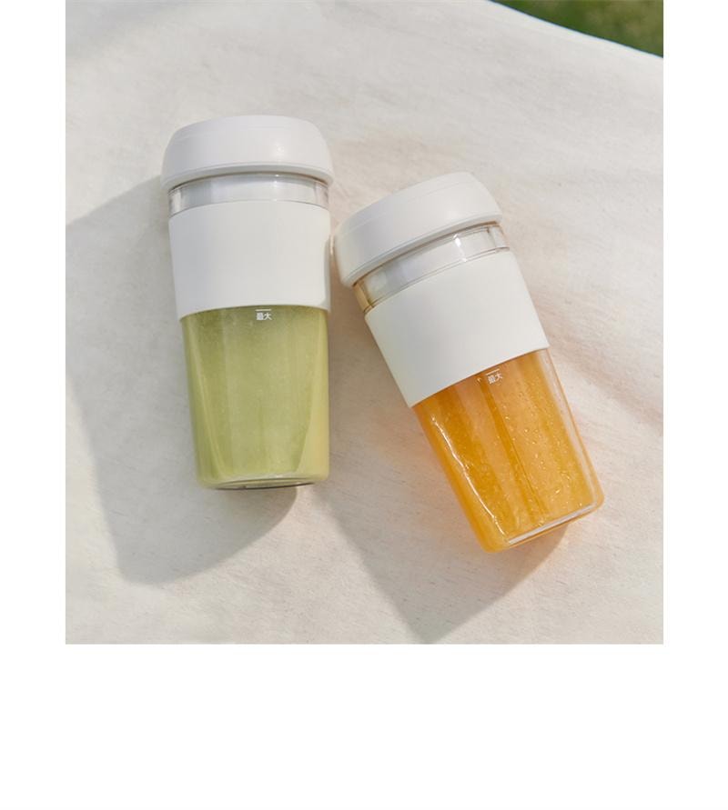 【中国直邮】 OLAYKS 立时榨汁机小型便携式无线充电多功能碎冰果汁机 陶白色 1个装