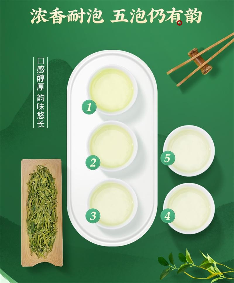 【中国直邮】 狮峰茶叶 2025新茶上市绿茶雨前龙井茶叶杭州春茶 250g