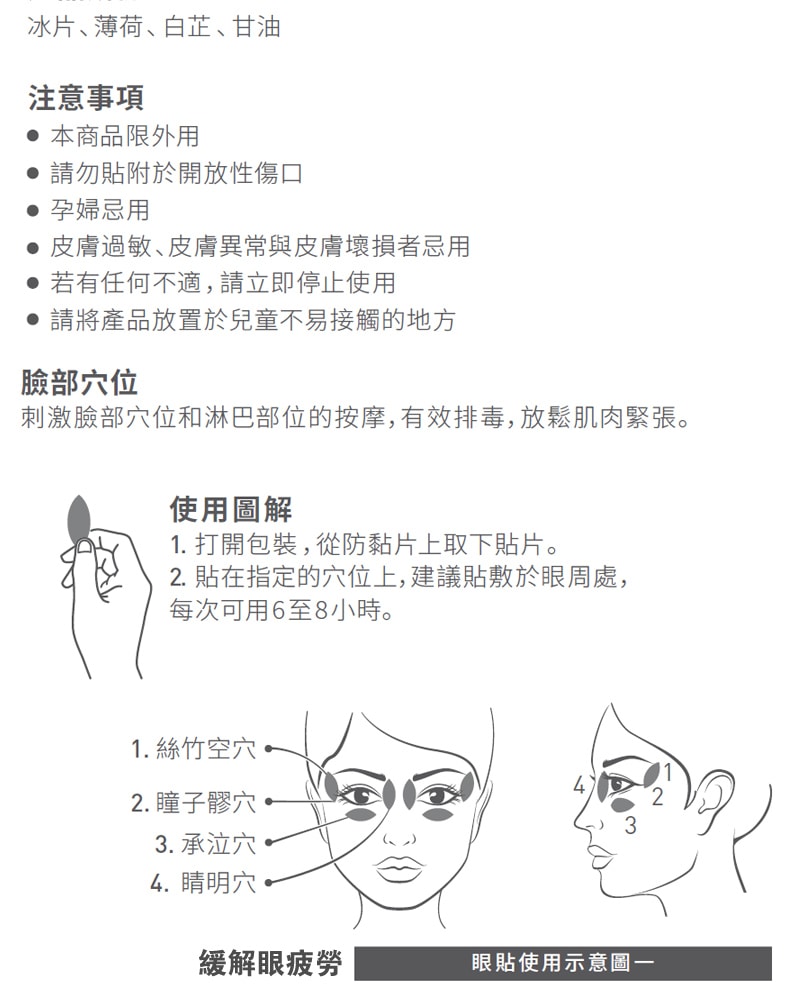 【FDA认证】日本 QUEST WISE 抗疲劳营养眼贴 眼干涩 眼疲劳 眼袋 黑眼圈 60枚/盒