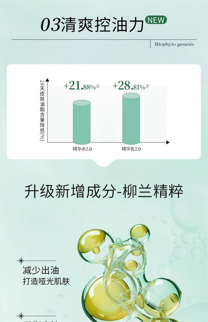 【中国直邮】 百植萃 舒缓保湿修护精华水乳套装 小绿瓶水乳舒缓修护控油面部护肤化妆品套装【 水120ml+乳100g】