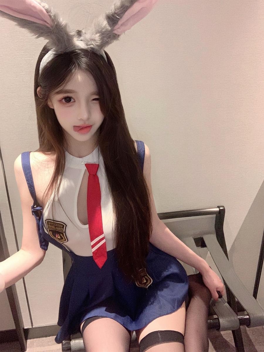 美国 PinklemonLA 萌系学妹 性感学院风短裙制服水手服套装