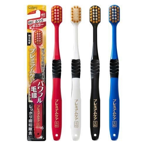 日本 EBISU 惠百施 成人牙刷G62號4排22簇毛中毛寬頭牙刷 顏色隨機 1pc