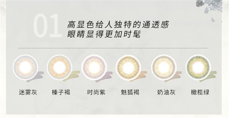 【日本直郵】新木優子同款 evercolor 1day Luquage 日拋美瞳 10枚 Gloss Amber琥珀棕 (棕色系) 著色直徑13.8mm 預定3-5天日本直發 度數 -3.50(350)