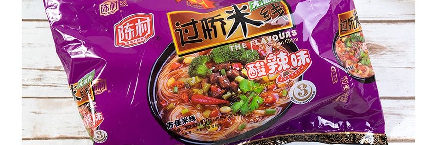 陳村 無油炸 過橋米線 酸辣味 4包入 400g