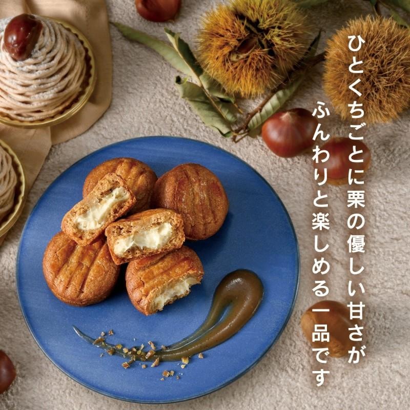 【日本直邮】 日本神户 白巧克力夹心 栗子蒙布朗小蛋糕 5个装