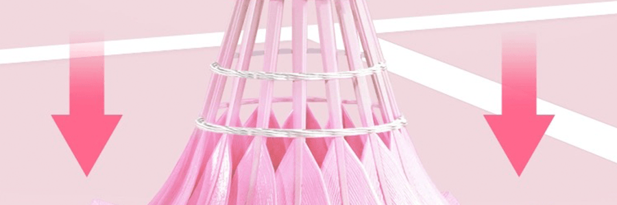 FLAGLOADS弗格蘭詩 粉紅羽球 超輕訓練羽球運動 耐打耐久防風 6個裝