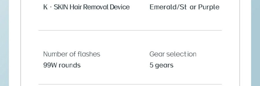 K·SKIN金米 IPL冰點除毛儀 99萬發閃光燈 全身除毛 #墨綠色 KD506A【張柏芝代言】