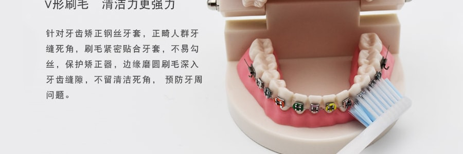 日本DENTALPRO牙师傅 四列极细软毛牙刷 颜色随机发送 一件入