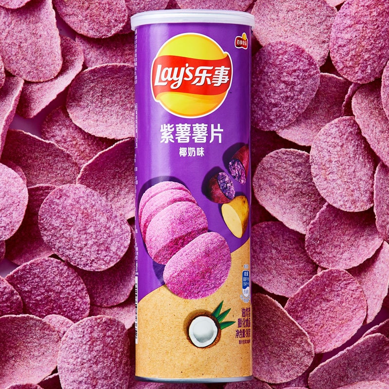 LAY’S Potato Chips - Stax Purple Sweet Potato Chips Coconut 90g