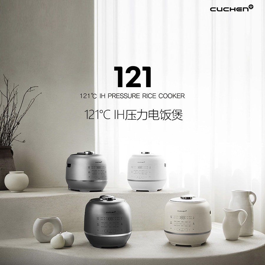 [韓國] Cuchen官方旗艦店 IH壓力 電鍋 CRT-RPK0670WUS 6杯米 白色