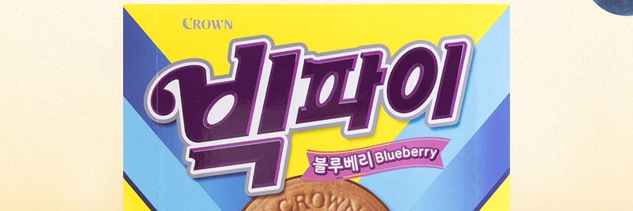 韓國CROWN 巧克力藍莓夾心餅乾 298g