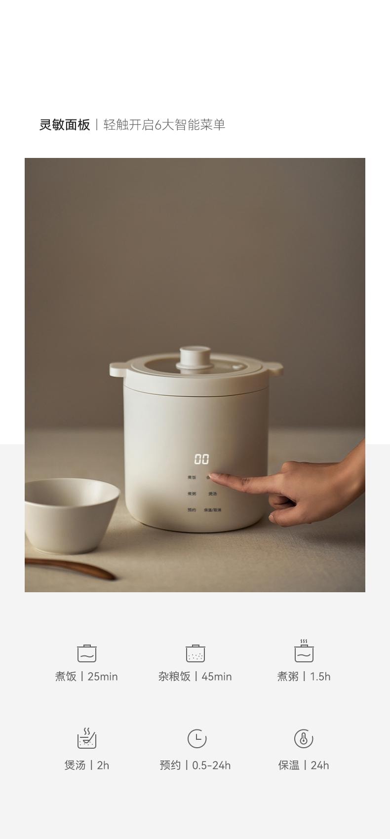 OLAYKS 1.2L 宿舍 宿舍神器迷你电饭煲1到2人一人电饭锅小型 不带蒸笼 电压110V-120V通用