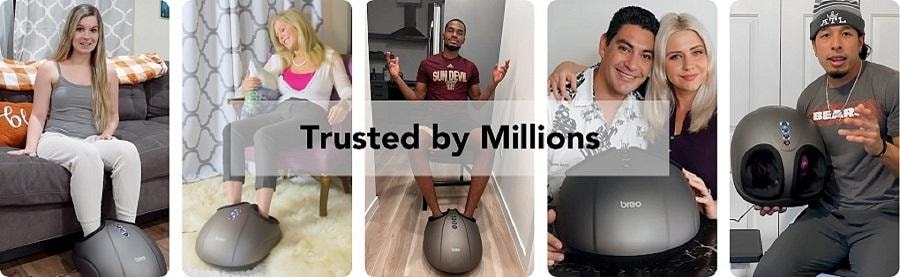 Breo倍轻松 脚部按摩仪 脚底SPA 古法穴位推拿足疗机 缓解足底筋膜炎 节日礼物