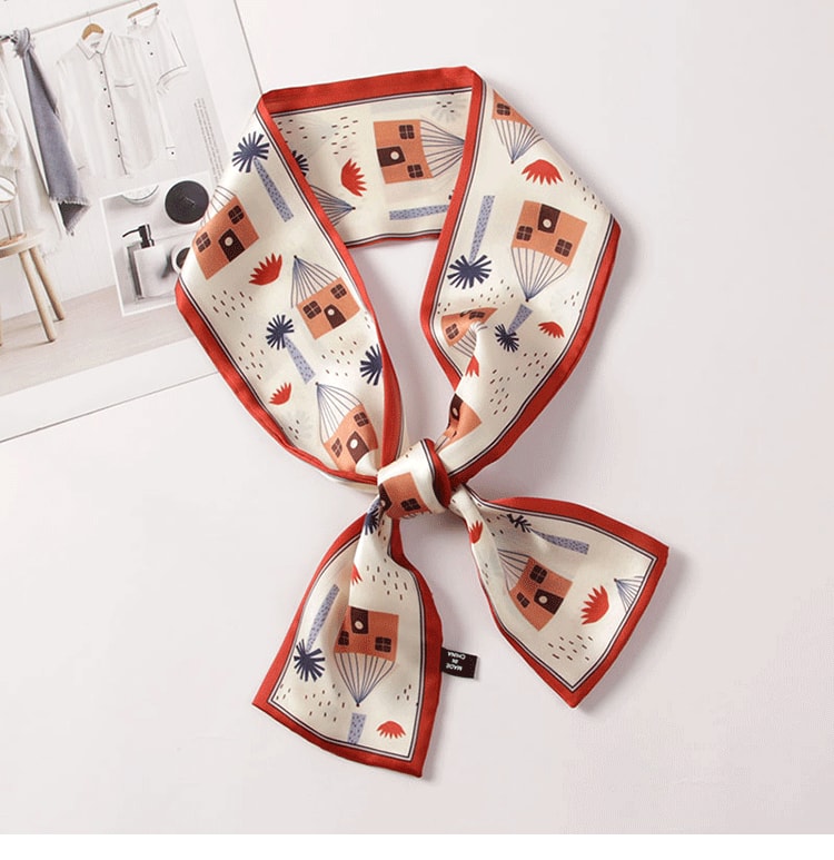 [中国直邮] 乐学办公  热门网红复古法式丝巾发带  三条装  款式随机