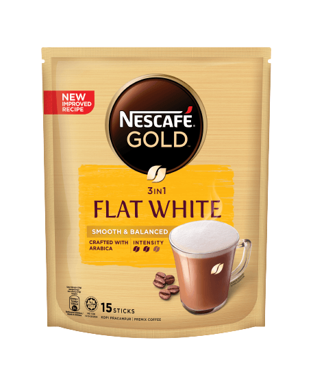 Nescafe Gold 3in1 Flat White 15x24g