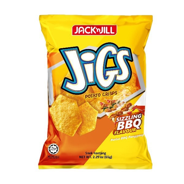 Jigs Potato Crisps BBQ Flavour 65g