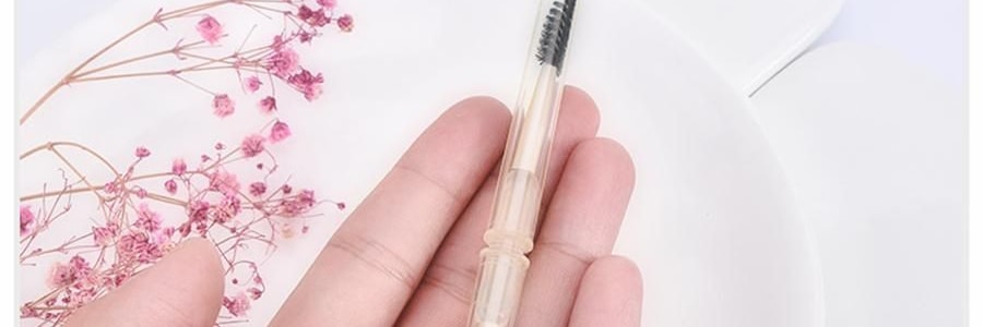 MLIAN玛莉安 双头便携化妆刷 双头化妆刷 眼部细节眼影铺色晕染刷眉刷遮暇刷 软毛扁头螺旋刷 2支装 #M-3135