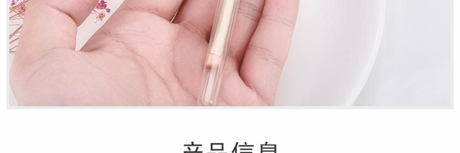 MLIAN玛莉安 双头便携化妆刷 双头化妆刷 眼部细节眼影铺色晕染刷眉刷遮暇刷 软毛扁头螺旋刷 2支装 #M-3135