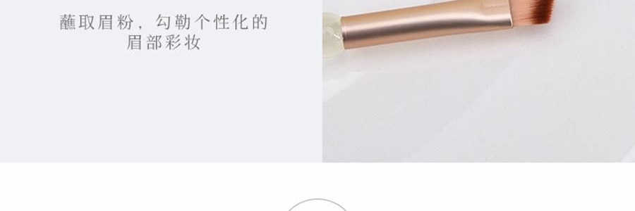 MLIAN玛莉安 双头便携化妆刷 双头化妆刷 眼部细节眼影铺色晕染刷眉刷遮暇刷 软毛扁头螺旋刷 2支装 #M-3135