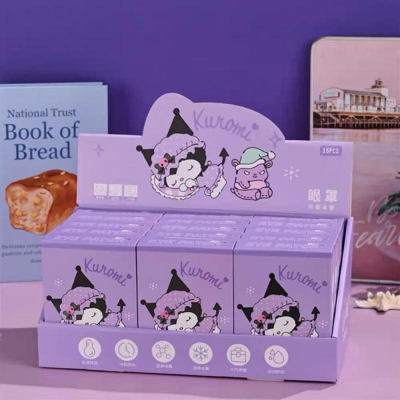  FOXTAIL SANRIO 三麗鷗冰敷眼罩 緩解眼部疲勞 一次性 卡通冰涼眼貼 - 1盒(6片裝) 美樂蒂