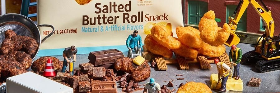 韩国NONGSHIM农心 迷你咸可颂脆 牛角面包块 海盐黄油味  55g【韩国爆火零食】【GS25便利店人气同款】