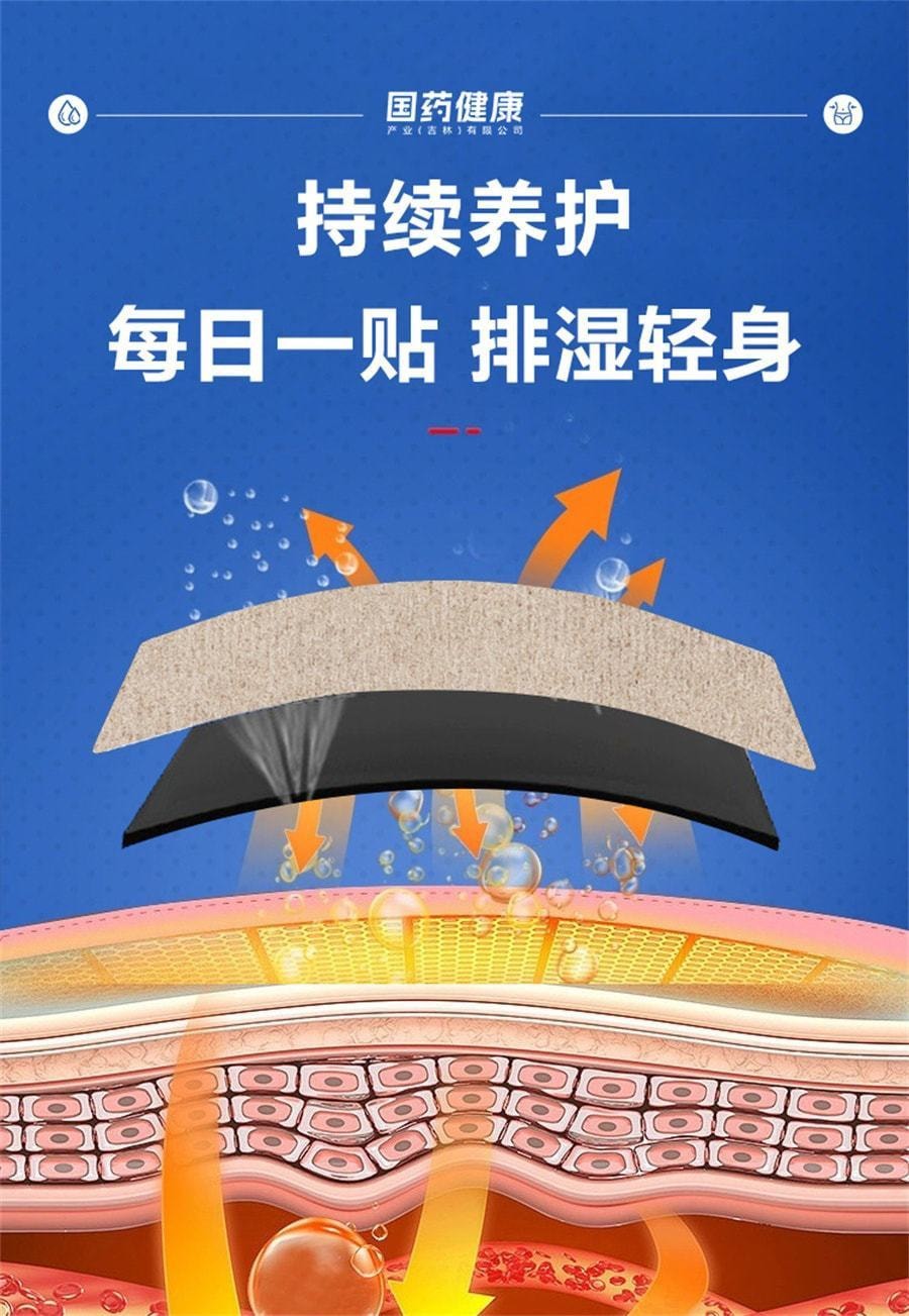 國藥健康 砭貼祛濕穴位貼排毒排體內濕寒祛寒除非去濕氣去寒 6貼/盒