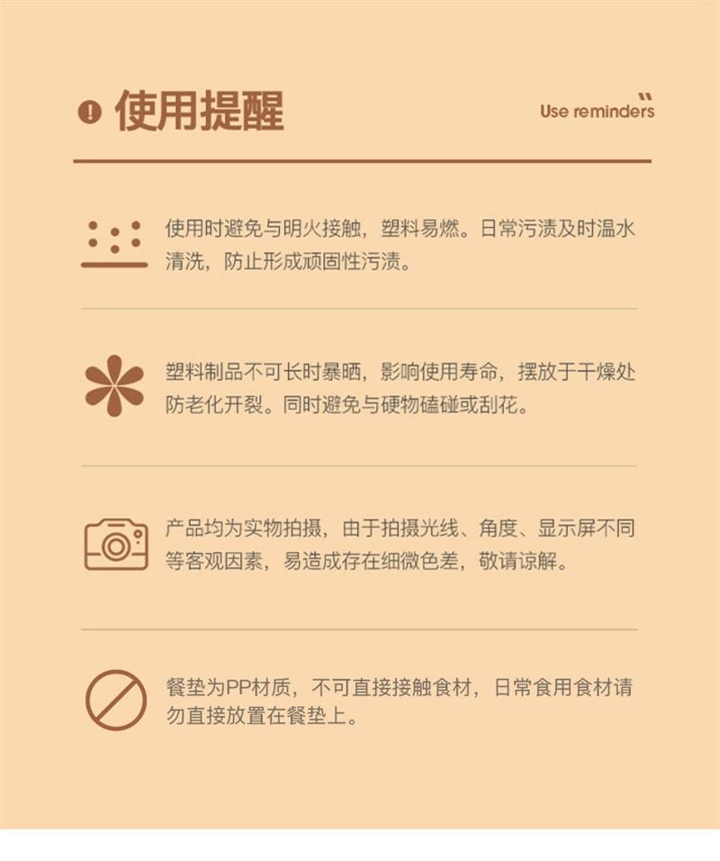 【中國直郵】日本 LINE FRIENDS 餐墊隔熱墊防燙餐桌墊杯墊 隔熱餐墊-CHOCO款 1個