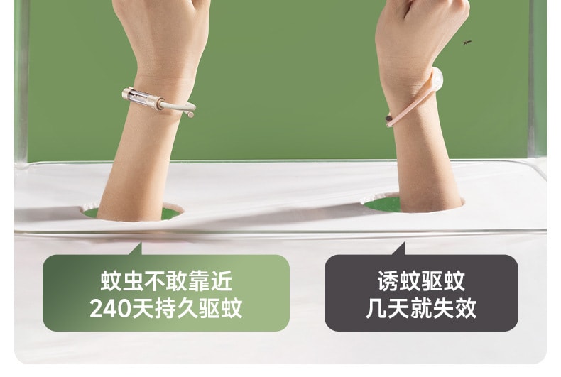 【中國直郵】冇心 元氣精油手環驅蚊手環防蚊成人兒童嬰兒戶外隨身防蚊蟲 風信粉