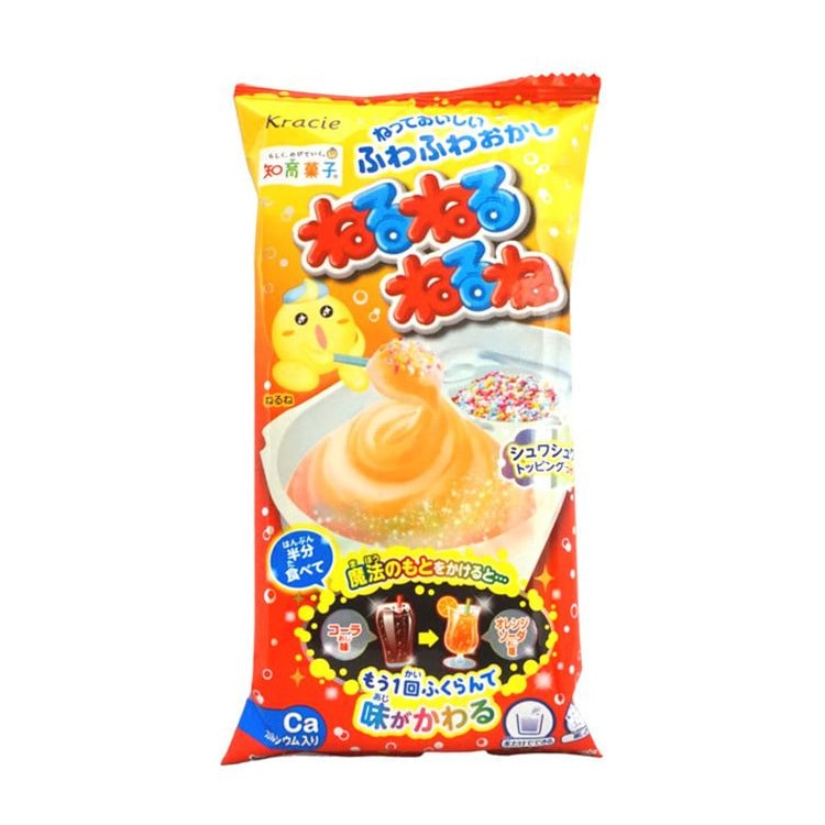 【日本直郵】KRACIE肌美精 兒童食玩DIY捲棉花糖 可樂橙汽水口味 24g