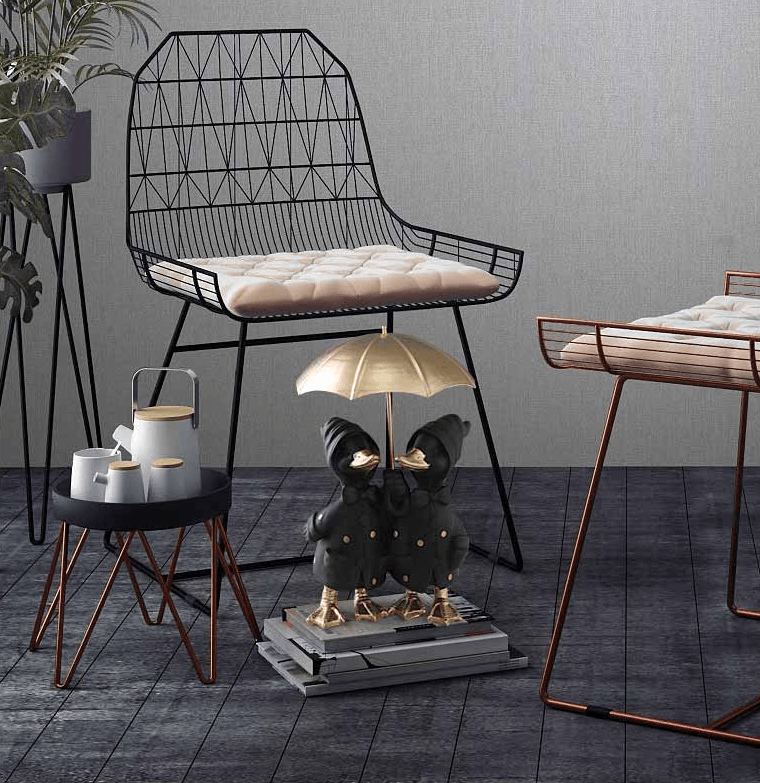 【中国直邮】简微娜 2019 创意精致鸭摆件家居装饰品 黑色#1件