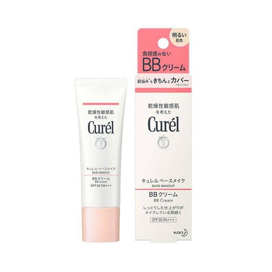日本直邮】 日本CUREL 珂润润浸保湿轻透BB霜干燥敏感肌亮白色SPF30 PA