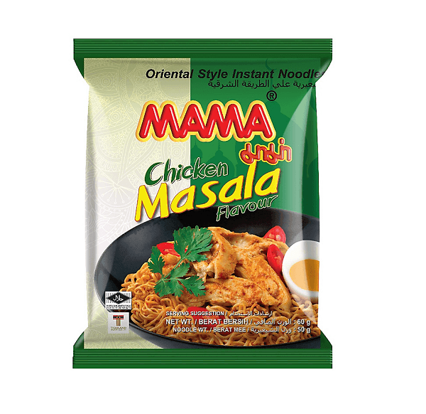 【马来西亚直邮】泰国 MAMA妈妈牌 玛萨拉快熟面 60g x 5包