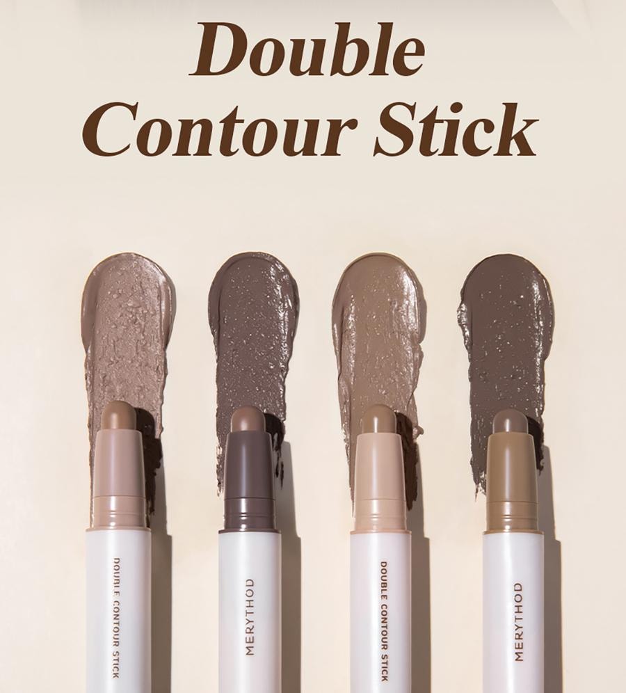 韓國 Merythod 雙色修容棒 02 焦糖棕 0.12 oz