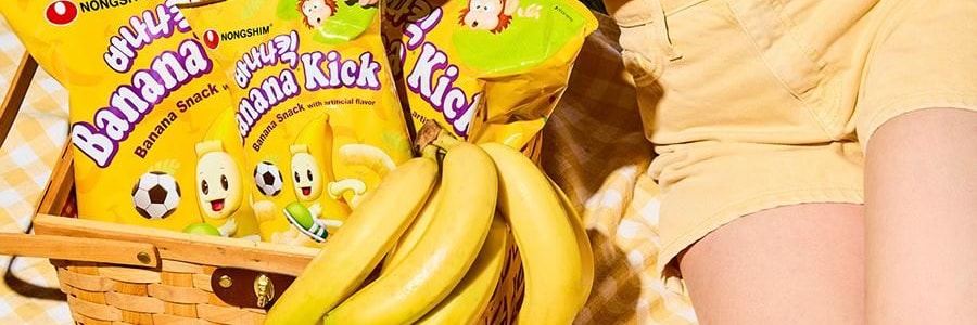 韩国NONGSHIM农心  香蕉脆条 玉米泡芙 膨化零食 45g【 Blackpink Jennie推荐】