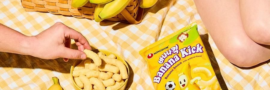 韩国NONGSHIM农心  香蕉脆条 玉米泡芙 膨化零食 45g【 Blackpink Jennie推荐】