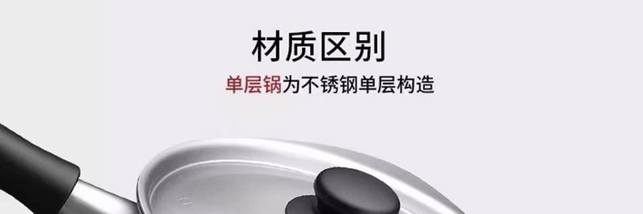 日本SORI YANAGI柳宗理 不鏽鋼鋁製三層單手平底鍋 22cm