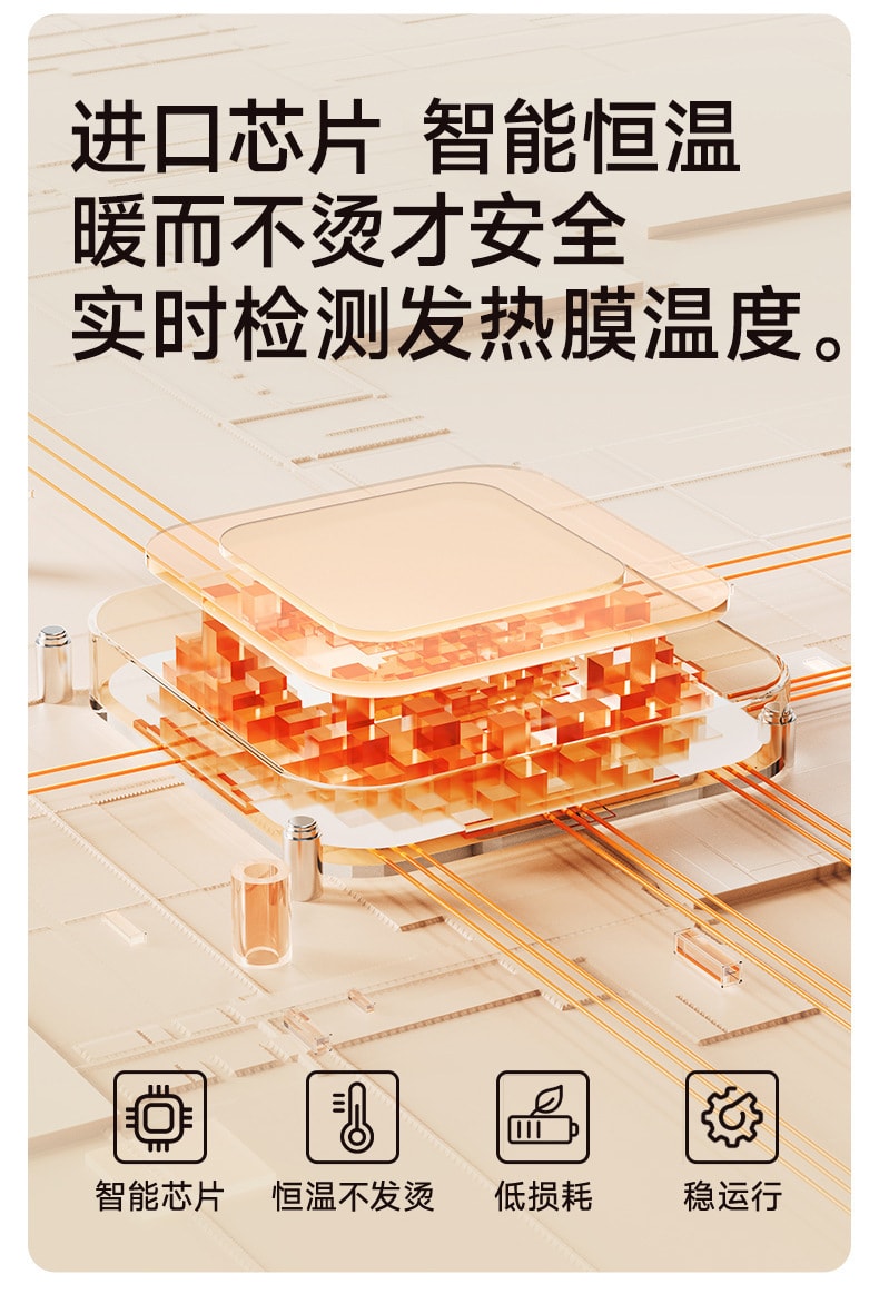 【中国直邮】 亲太太 发热手套usb充电式冬季新款女士骑行智能卡通暖手宝保暖神器  喜羊蓝白(办公半指款)