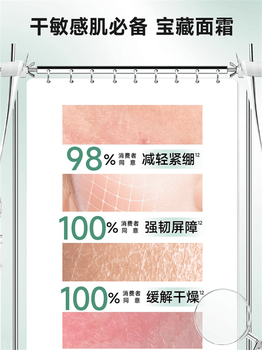 【中國直郵】美國 絲塔芙 舒緩修護乳霜 四維修護乳霜保濕乳液 閃退紅敏 7天改善敏感 45ml/瓶【陳都靈同款】