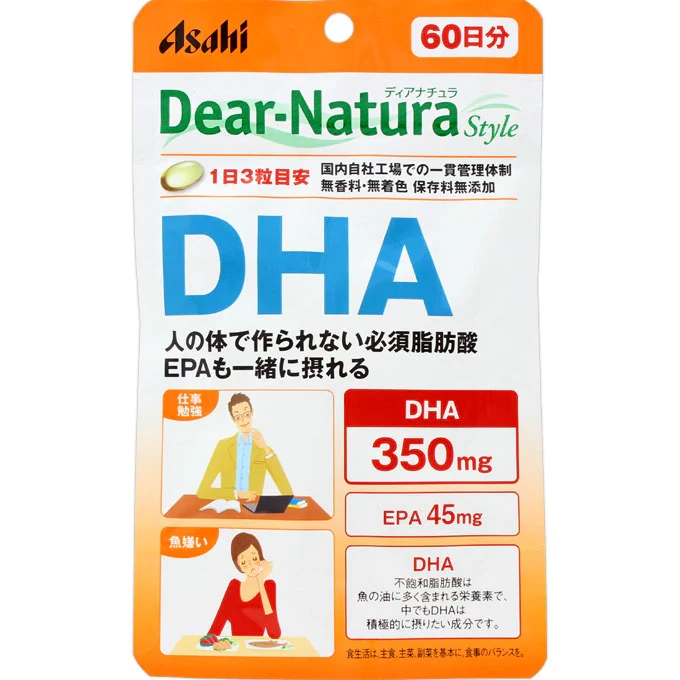 Asahi DEAR-NATURA STYLE DHA 180 TABLETS 