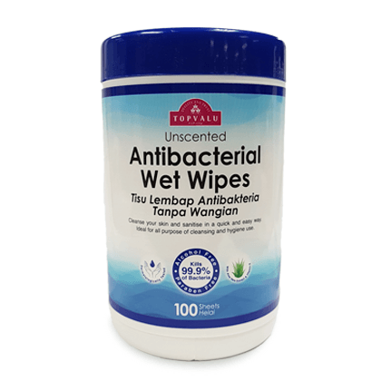 TOPVALU Antibacterial Wet Wipes 100pcs (7-10days arrival)