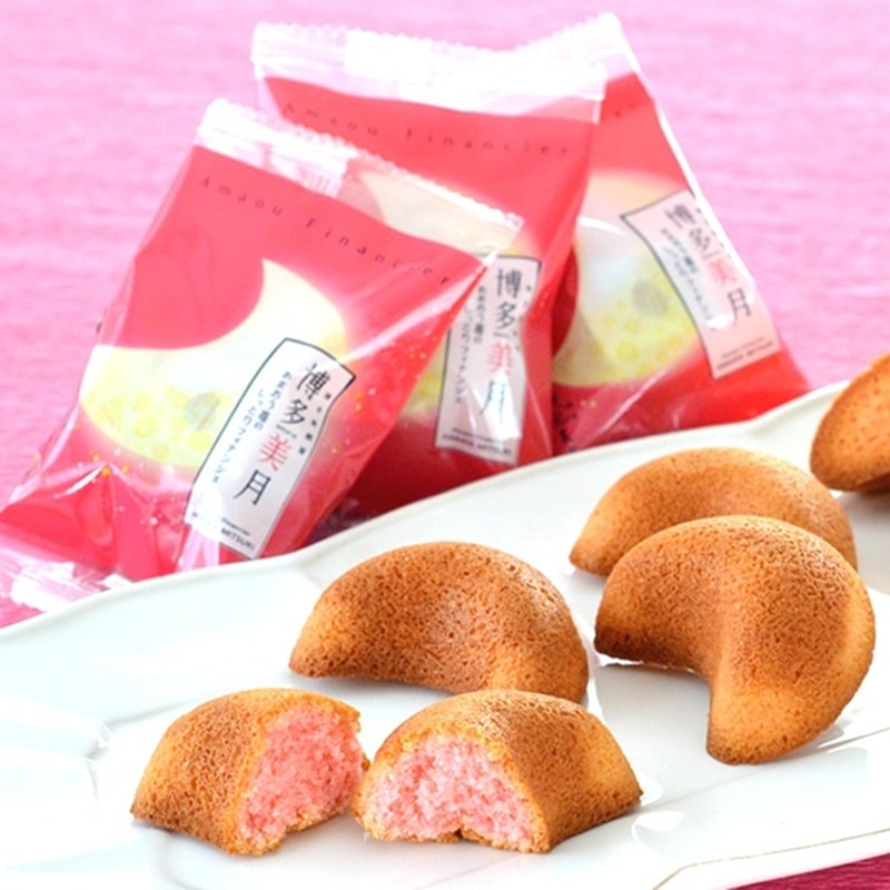 【日本直邮】日本博多特产 博多美月 月亮草莓夹心蛋糕 6枚装