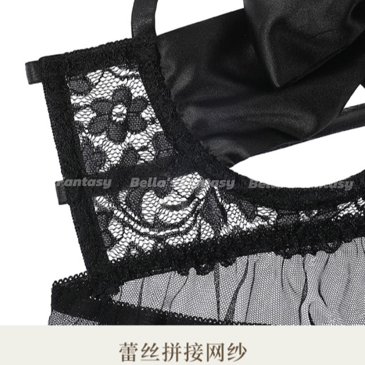 美国 Bella’s Fantasy Bella's Fantasy限时特价 曼舞蝴蝶🦋性感免脱系带蝴蝶结睡裙情趣内衣 白色 均码