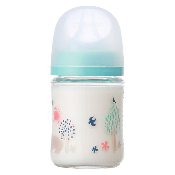 【日本直邮】PIGEON贝亲 婴儿母乳实感玻璃奶瓶 160ml 宽口径#SS码 新生儿
