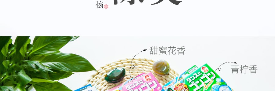 日本KINCHO金鸟 衣物防虫驱螨片 青柠香 4个入 1年防虫