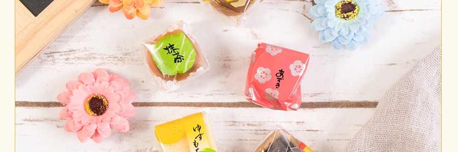 日本和菓子 五色五口味迷你和果子  249g