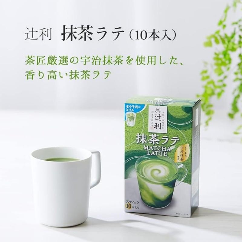 日本  片冈  辻利 茶匠严选 抹茶拿铁 10条装