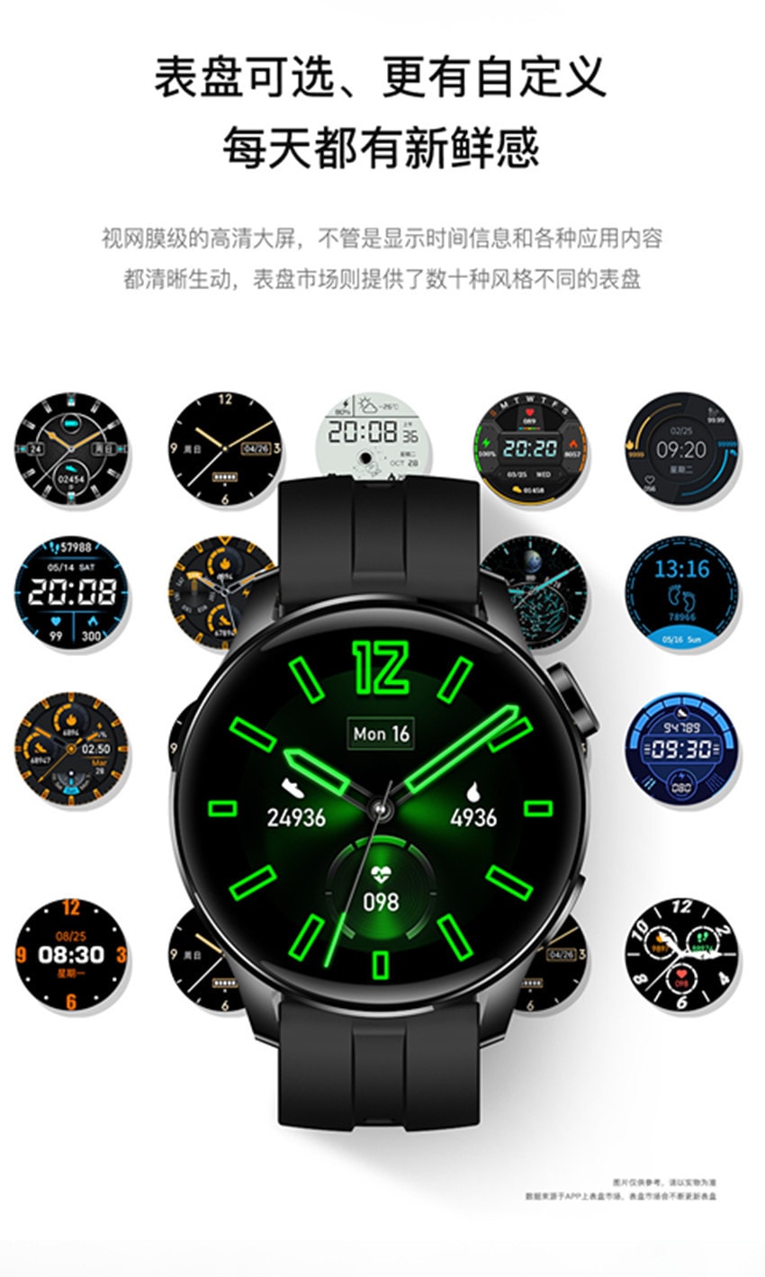 中國 小米 UM93智慧型smart watch華強北S7適用蘋果華為藍牙運動通話手錶 銀色
