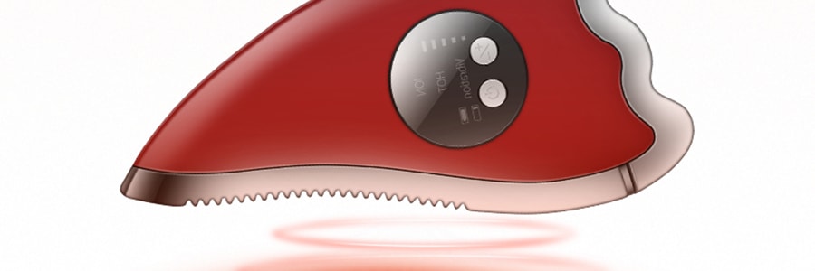 K·SKIN金稻 小海豚微電流刮痧美容儀 5檔調節電子刮痧板 臉部按摩導入 提拉緊緻 疏通經絡 白色 KD817 全身可用