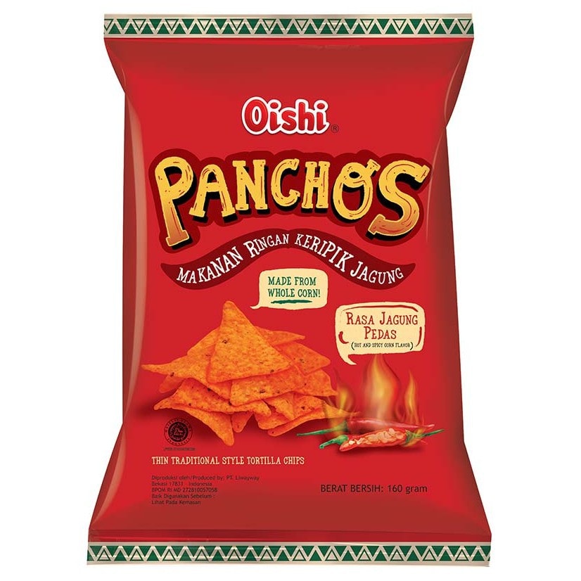 Panchos Spicy Flavor Tortilla Chips 70g